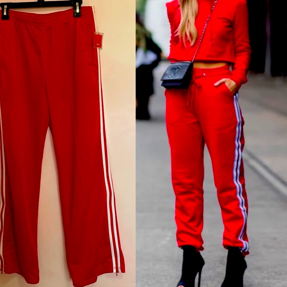 NWT Red track suit pants